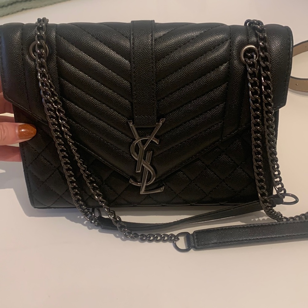Black with gunmetal ysl